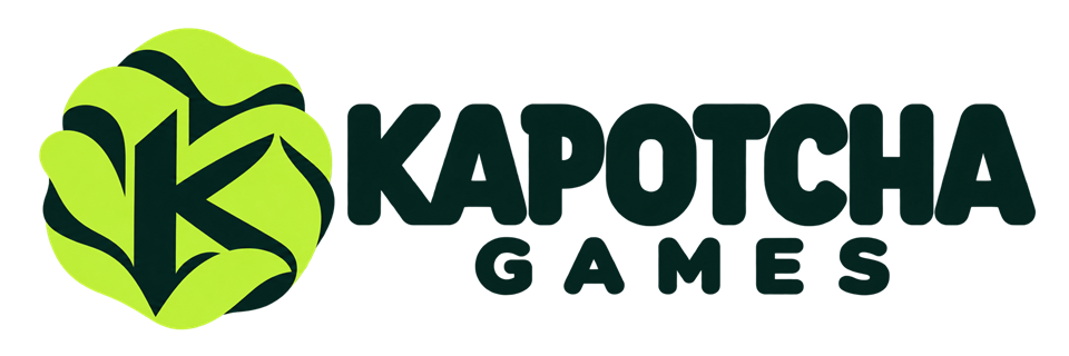 Kapotcha Games logo for light backgrounds
