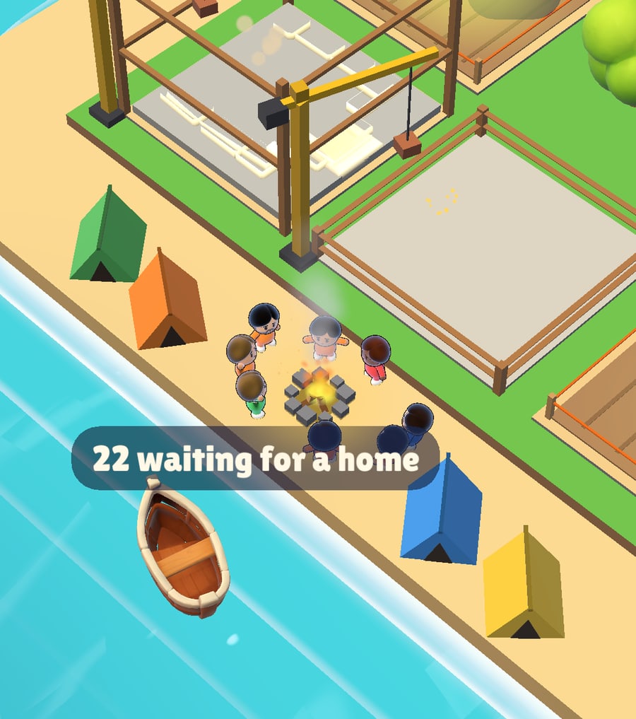 In-development flooded island plots before homes are built